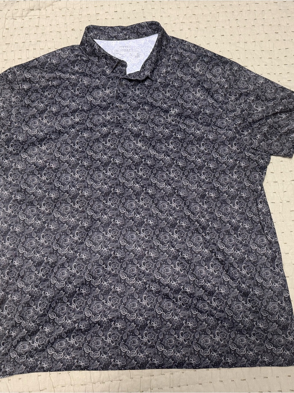 Ariat Fitted Paisley Print Polo XXL
